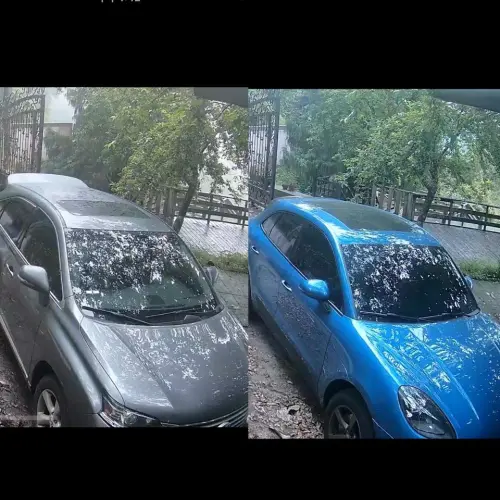 ▲錦德在臉書上曬出2台汽車照片，同時對照汽車牌照稅繳納對照表，指控楊小姐用父親的卡刷牌照稅。（圖／翻攝自錦德臉書）