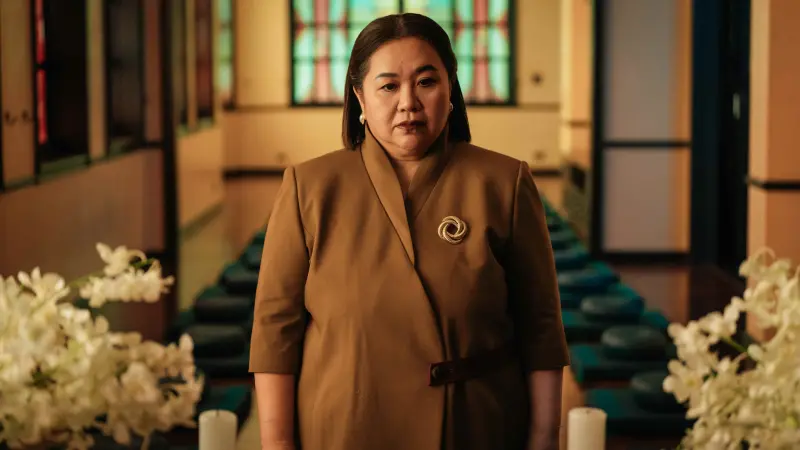 ▲鍾欣凌在《回魂計》中飾演宗教領袖，她形容角色壞到骨子裡，透過看暗黑電影做功課，也試著觀察自己生氣的表情。（圖／Netflix）