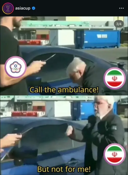 ▲FIBA亞洲盃官方社群在IG發布迷因圖，揶揄中華男籃，台灣球迷炸鍋了。（圖／取自FIBA亞洲盃IG）