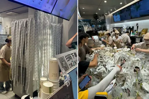 中國外送平台0元購大戰！飲料店訂單貼滿牆 外送員搶餐隨機送

