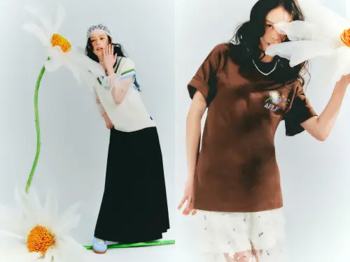 ▲迪卡儂Late Bloomers「無袖針織V領背心」1249元、「T恤」699元。（圖／迪卡儂提供）