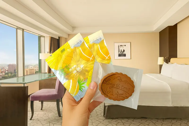 ▲台南遠東香格里拉飯店推出「雙夜慢旅・果香老味」專案，三天兩夜行程，將贈送與在地農產團隊合作，選用台南果農栽種的安心果乾小點。（圖／台南遠東飯店提供）
