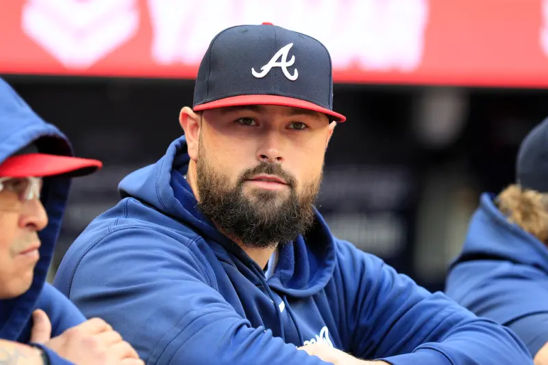 ▲根據《MLBTR》報導，亞特蘭大勇士（Atlanta Braves）已釋出31歲右投手史蒂芬斯（Jackson Stephens），並透露這位具備大聯盟經驗的投手即將前往台灣，與中職球隊簽約，展開生涯新篇章。（圖／美聯社／達志影像）