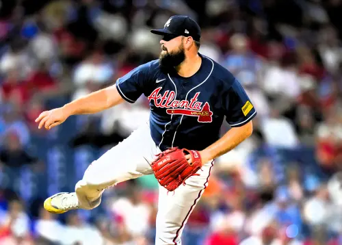 ▲根據《MLBTR》報導，亞特蘭大勇士（Atlanta Braves）已釋出31歲右投手史蒂芬斯（Jackson Stephens），並透露這位具備大聯盟經驗的投手即將前往台灣，與中職球隊簽約，展開生涯新篇章。（圖／美聯社／達志影像）