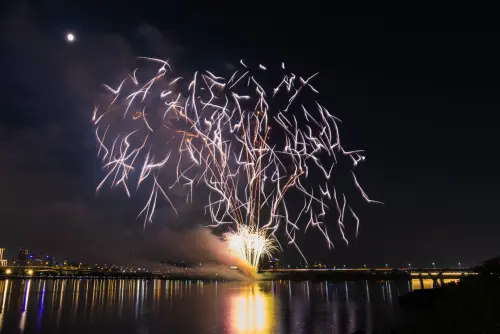 ▲2025大稻埕煙火開幕場。（圖／記者陳人豪攝）