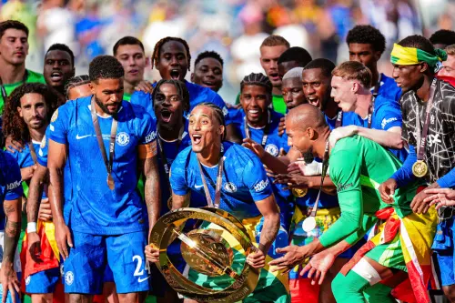 ▲切爾西在今年世俱盃拿下冠軍，並獲得並獲得1.25億美元的冠軍獎金（約合新台幣40.7億）其中有1550萬美元（約合新台幣4.6億）是分配給球員的獎金。（圖／美聯社／達志影像）