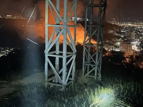 ▲20歲男爬電塔拍日落觸電成焦屍還引發火警。（圖／翻攝畫面）