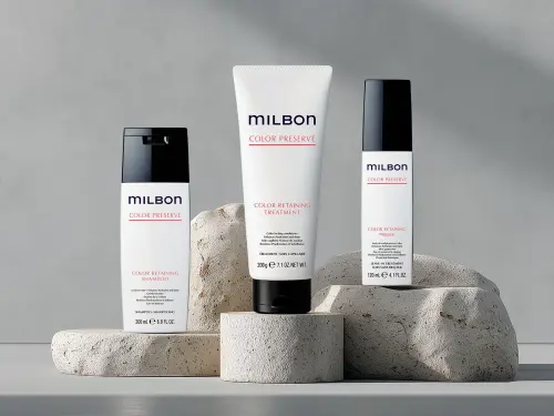 ▲MILBON 燦漾系列主打「燦漾護色劑」技術，像替髮絲上了一層防護膜。（圖／擷取自 MILBON 官方資料）