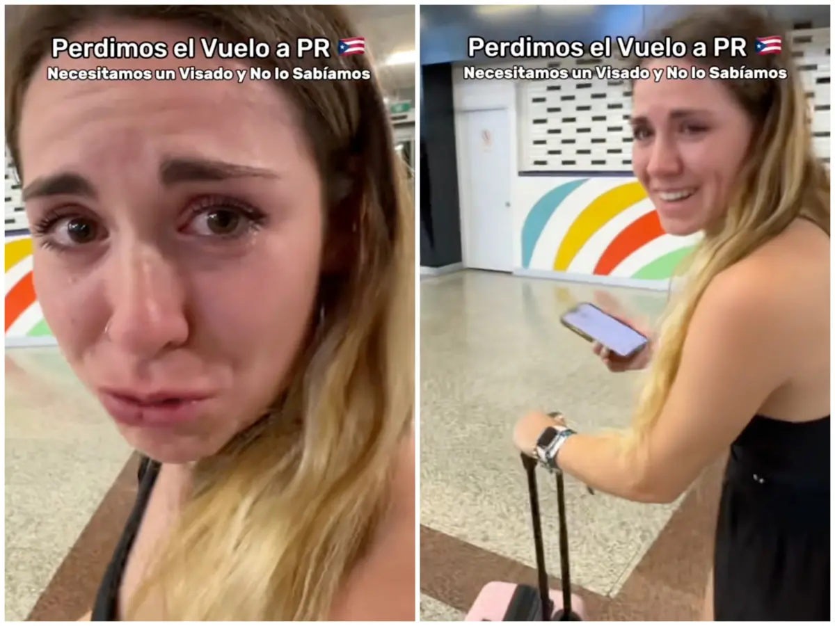 ▲西班牙一對網紅情侶萬事皆問ChatGPT，導致他們抵達機場時才被告知因簽證問題登機遭拒，讓女生不禁情緒潰堤在機場落淚。（圖／翻攝自TikTok）