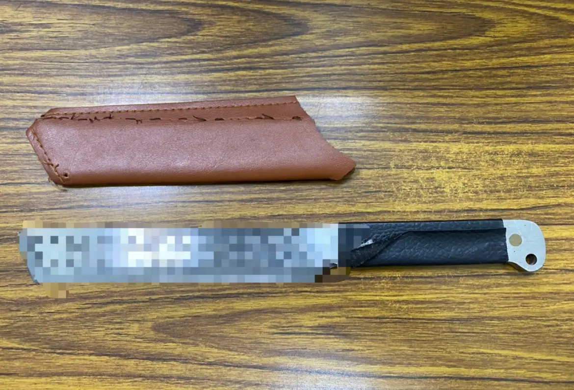 ▲ 事發於上月31日晚間10時，警方接獲報案，稱吳興街附近有男子在街頭揮舞刀具，嚇得路人驚慌失措。（圖／翻攝畫面）