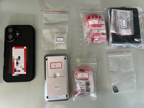 ▲ 警方在呂嫌租屋處查獲毒品愷他命 (11.7公克)、電子磅秤1個、手機1具、空夾鏈袋2包、k盤1個等證物。（圖／高市警局少年隊提供）