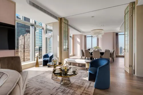 ▲高雄洲際酒店的總統套房內觀，住一晚要價25萬元。（圖／翻攝高雄洲際官網）