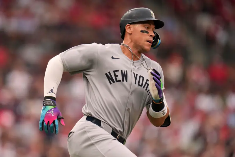 ▲MLB美國職業棒球大聯盟（Major League Baseball）紐約洋基今（28）日在主場迎戰華盛頓國民，本場比賽洋基打線火力全開，在第3局的打線爆發單局豪取9分，在比賽前段就將比分差距跨大，並靠著隊長「法官」賈吉（Aaron Judge）在內共6人開轟，終場以11：2擊敗國民。（圖／美聯社／達志影像）