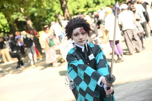 ▲ Coser還原《鬼滅之刃》角色「炭治郎」。（圖／記者林柏年攝）