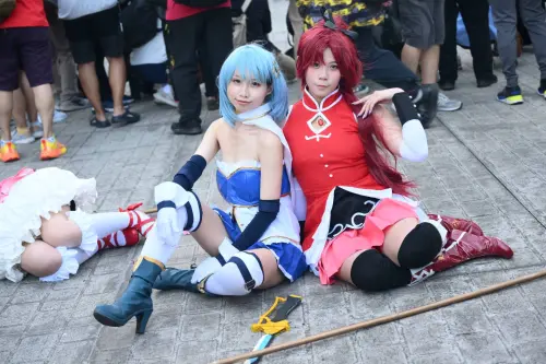 ▲Coser還原《魔法少女小圓》角色。（圖／記者林柏年攝）