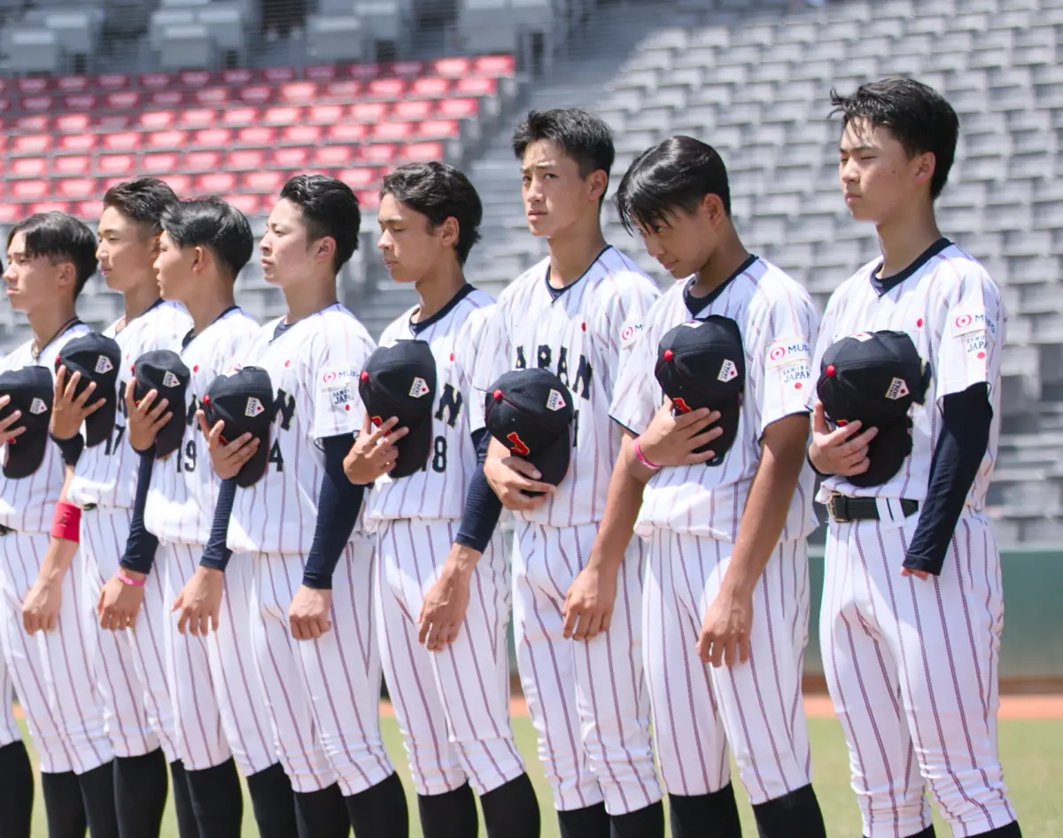 ▲U15日本隊投手田渕川真朋（右）天生左手缺陷，不過他克服困難，入選國家隊。（圖／中華棒協提供）