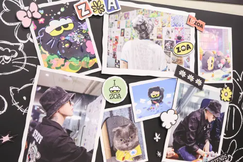 ▲牆面上滿是GD與ZOA。（圖／記者朱永強攝）