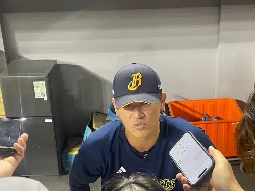 ▲王建民分享場邊觀察柯威士的狀況。（圖／記者林子翔攝）