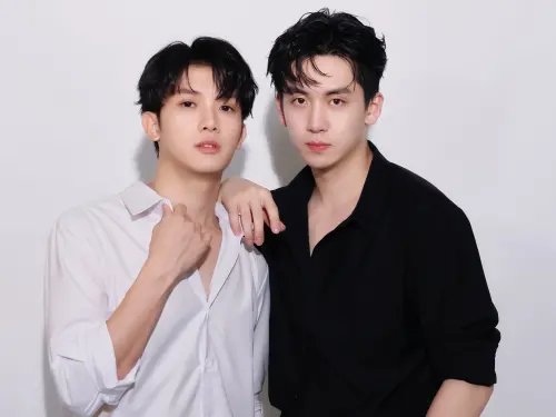 ▲《黑白原來是真的》葛兆恩（右）升級戲劇製作人，二搭紀成澔打造夢幻直式戀愛劇。（圖／結果娛樂提供）