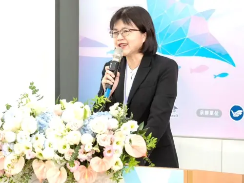 ▲海洋委員會科技文教處處長林麗英致詞。(圖／海洋委員會提供)