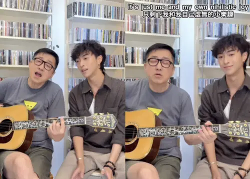 ▲庾澄慶和兒子合唱畫面非常溫馨。（圖／翻攝自IG＠sprinkle_my_tinkle）