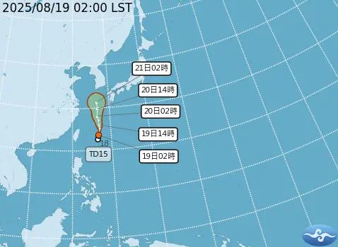 ▲輕度颱風「玲玲」（圖／取自中央氣象署cwa.gov.tw）
