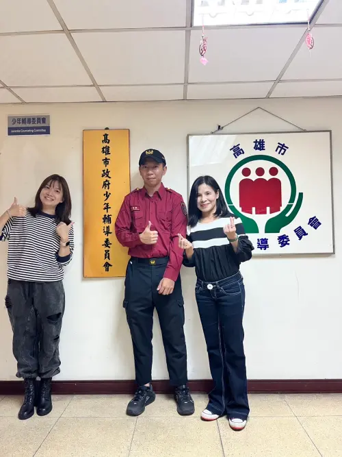 ▲柏源也報名擔任高雄市少輔會志工。柏源說，謝謝您，我現在過得很好，我也有能力幫助別人了!（圖／高市府少年隊提供）