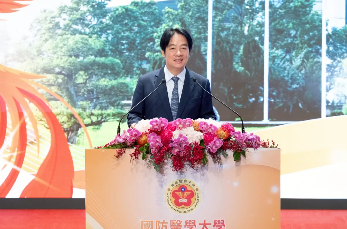 ▲賴清德對國防醫學大學提出三點期勉。（圖／總統府提供）