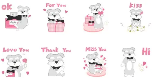 ▲LINE免費貼圖「MISS DIOR FOR LOVE」。（圖／取自LINE）