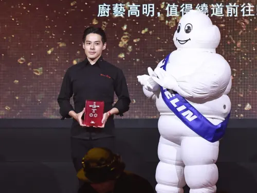 ▲侯布雄餐廳副主廚梁維維被封「米其林最帥主廚」。（圖／記者吳翊緁攝）