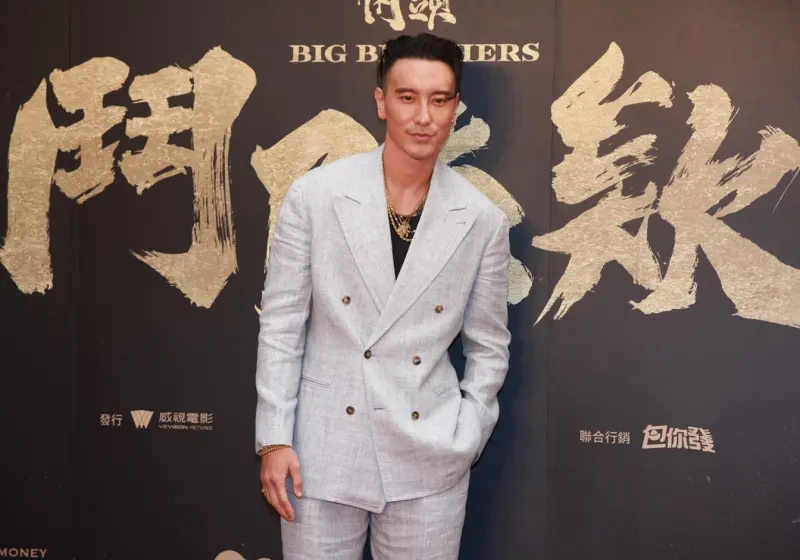 ▲王陽明（如圖）驚喜現身《角頭—鬥陣欸》首映典禮，也被叫上舞台和片中的爸爸龍天翔團圓，而羅志祥也是首映上的重磅嘉賓，卻是因為和製作團隊合作新片來助陣，笑言自己屬於「另一個宇宙」。（圖／記者葉政勳攝）