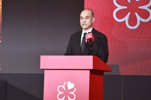 ▲台灣米其林董事長毛行健提到再度上台致詞。（圖／記者吳翊緁攝）