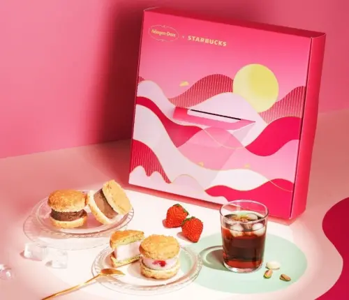 ▲星巴克「冰淇淋達克瓦茲禮盒」2,080元。（圖／星巴克提供）