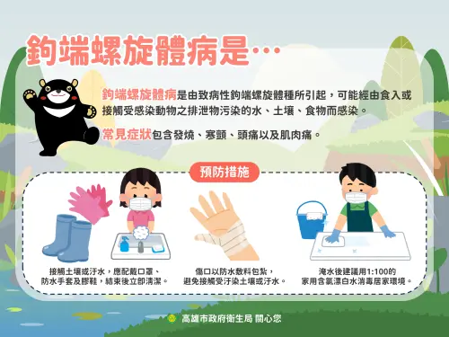 高雄丹娜絲風災後增2例鉤端螺旋體病　皆曾接觸汙水汙泥、見鼠跡
