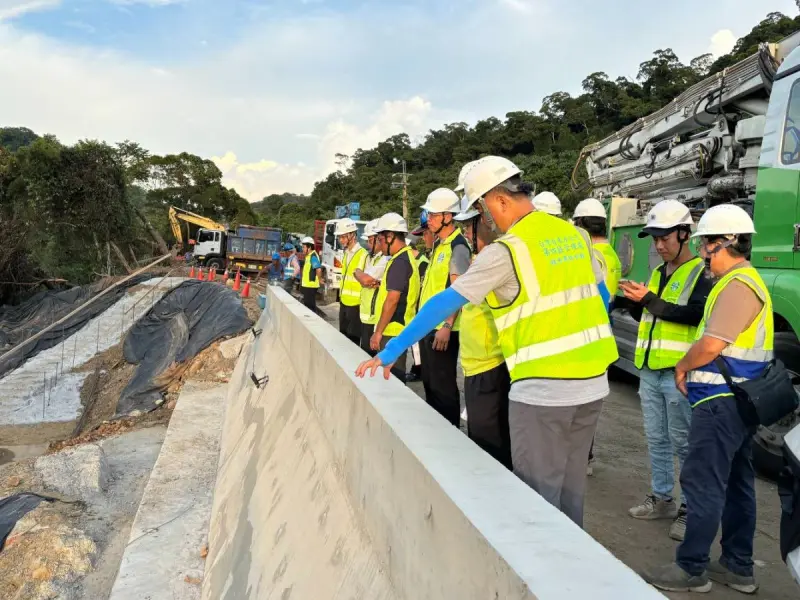 ▲台水公司「景山溪水管橋前2600mm導水管緊急搶修工程」提前完成。（圖／台水公司提供，2025.08.20）