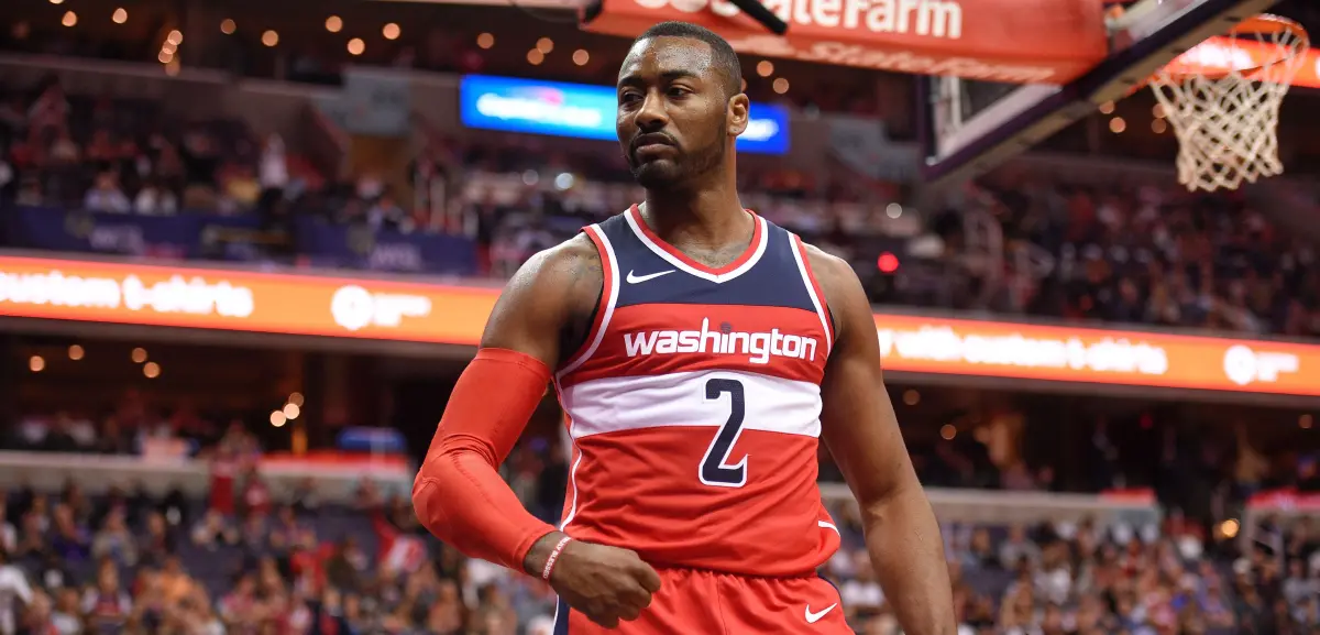 ▲NBA美國職籃 （National Basketball Association）華盛頓巫師前招牌球星、「牆哥」沃爾（John Wall）宣布退休。（圖／美聯社／達志影像）