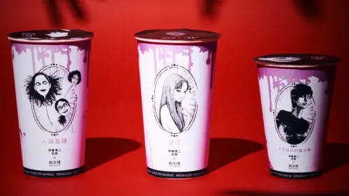 CoCo楊枝甘露買一送一！鶴茶樓X伊藤潤二「血腥變色杯」鬼月開喝
