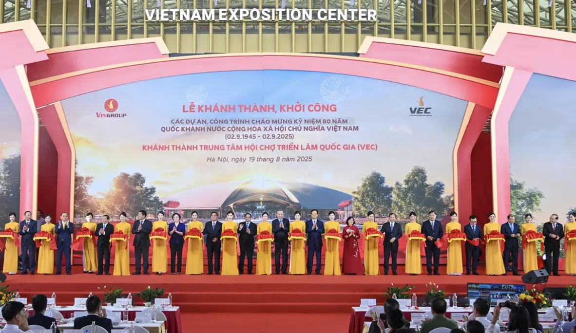 ▲河內郊外的越南國家展覽會議中心近期正式開幕。（圖／翻攝自越通社）