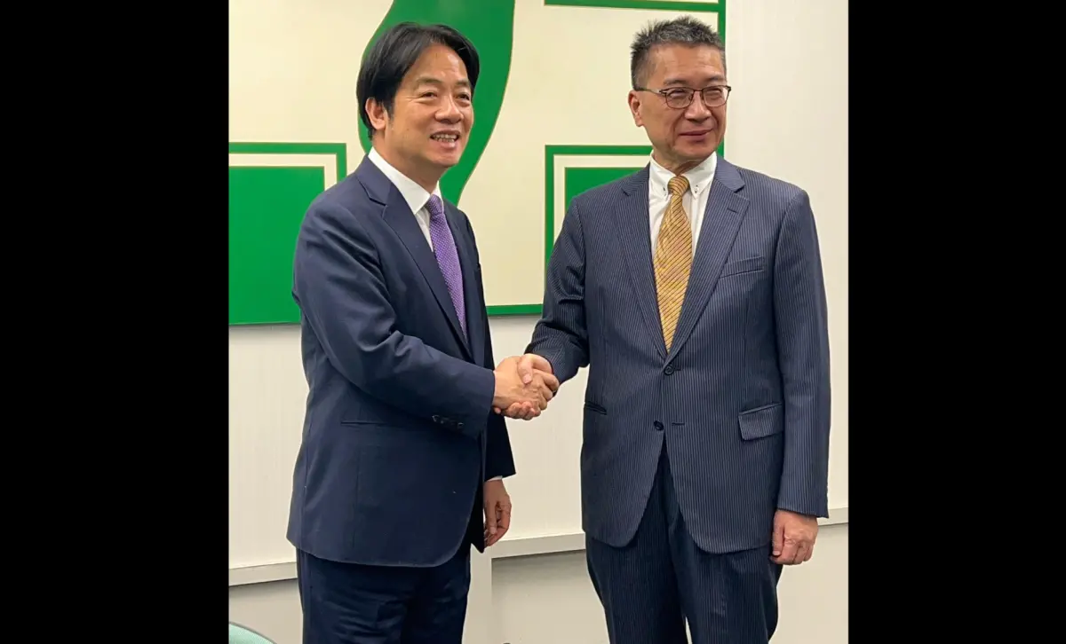 ▲總統賴清德宣布徐國勇接任黨秘書長。（圖／吳思瑤社群）