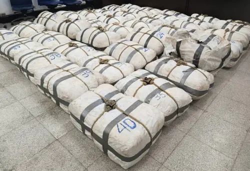 ▲海巡署偵防分署澎湖查緝隊查獲第2級毒品大麻474公斤。(圖／海巡署偵防分署提供)