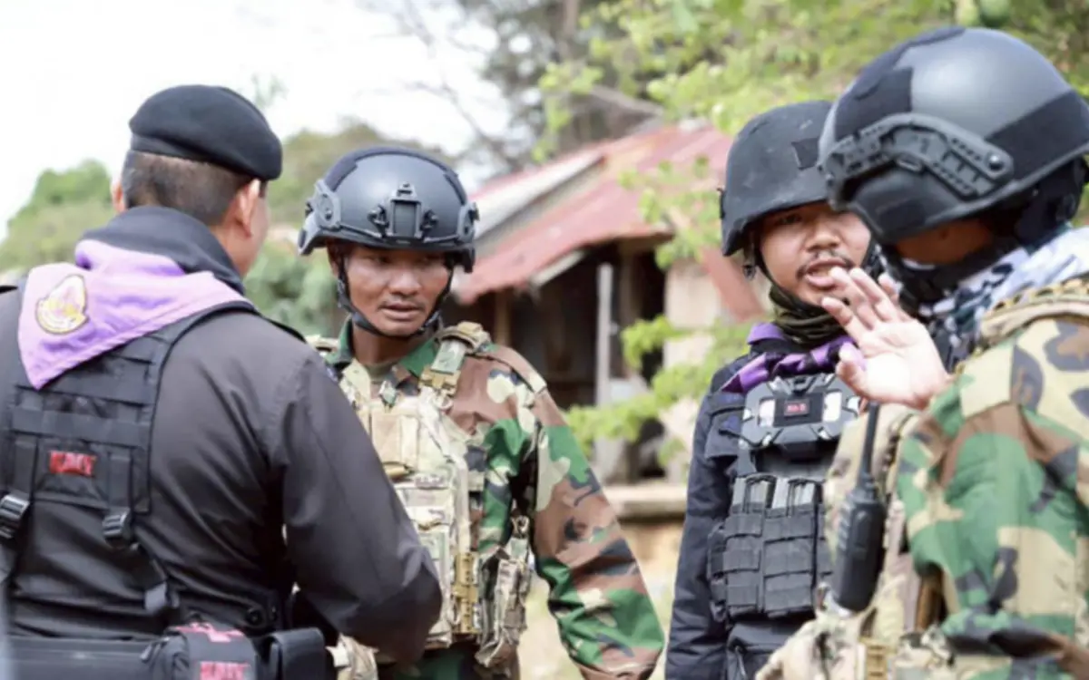 ▲泰柬邊境衝突未歇，雙方近日不時爆發零星衝突。（圖／翻攝自Bangkok Post）