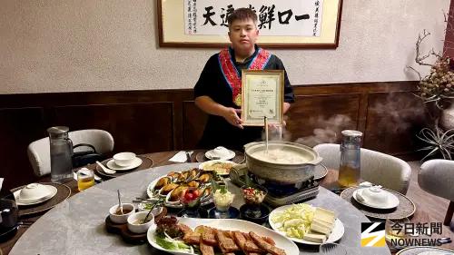 ▲禎美樓主廚黃冠傑獲得亞太年度青年菁英名廚肯定。（圖／記者陳美嘉攝）