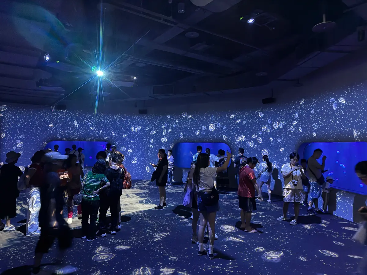 ▲台中海洋館開館，多數展缸都採開放式設計，讓遊客能近距離欣賞海洋生物。(圖／觀旅局提供2025.8.21)