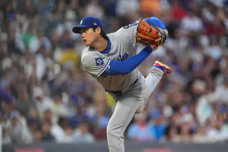 ▲日籍二刀流巨星大谷翔平季後賽不排除後援登場，牽涉到大聯盟所謂的「大谷條款」。（圖／美聯社／達志影像）