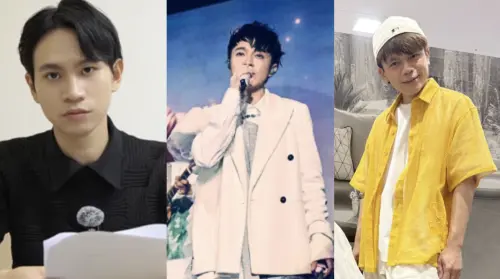 ▲Andy（左起）、蘇打綠青峰、蔡阿嘎（圖／翻攝自Andy臉書、魚丁糸臉書、蔡阿嘎臉書）