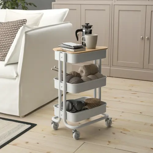 ▲RÅSKOG推車，原價799元，特價729元。（圖／IKEA提供）