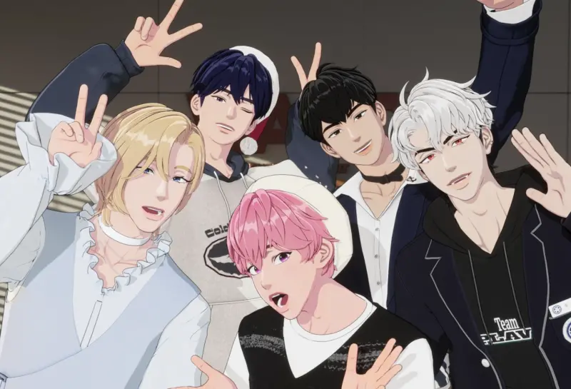 ▲韓國虛擬男團PLAVE來台開唱！他們每位成員都是真人透過動態捕捉技術3D呈現，並不是AI角色，所以常常在直播中斷手斷腳，鬧出可愛笑話。（圖／＠plave_official IG）