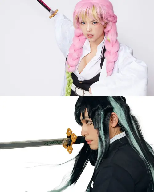 ▲一隻阿圓神還原《鬼滅》戀柱！號召YouTuber玩角色扮演（圖／一隻阿圓IG@nanaciaociao）