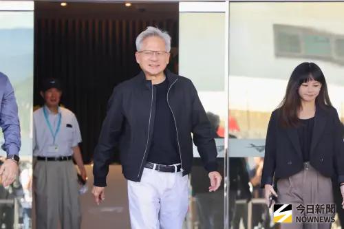 ▲黃仁勳8/22訪台。（圖／記者嚴俊強攝）