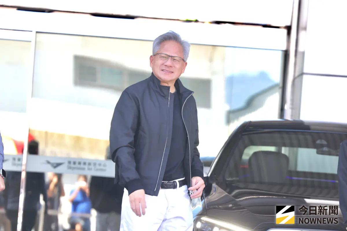 ▲黃仁勳今訪台，認為核能是好的選項。（圖／記者嚴俊強攝）